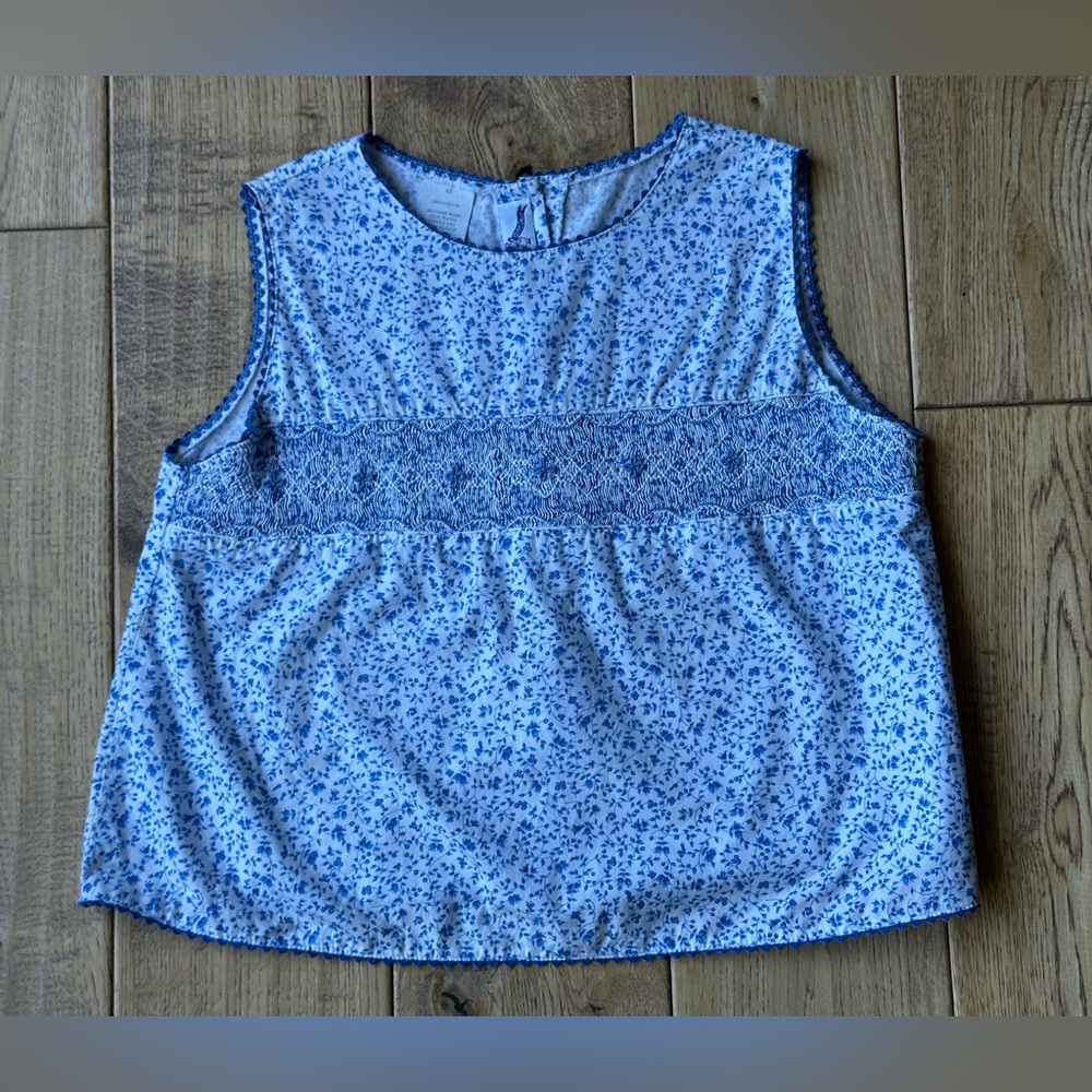 Silly Goose Sleeveless Hand Smocked Top size 6X
